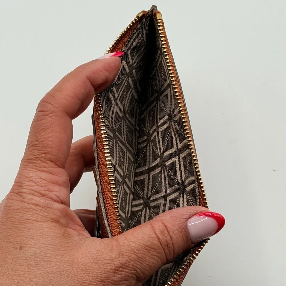 Lodis Canyon Long Stanley RFID‎ Slim Line Womens Wallet Brown Minimalist Classic